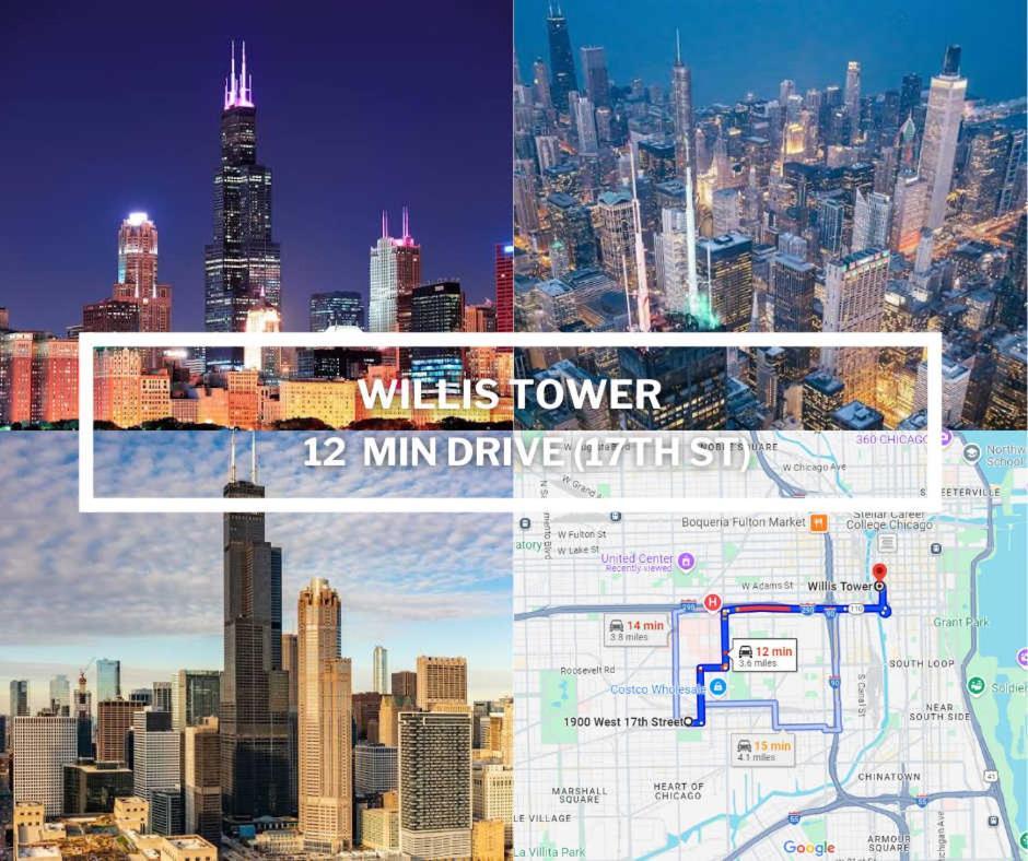 2 Bed & 3 Bath Chicago Condo Exteriör bild